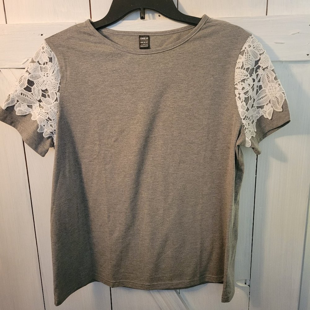 Lace Sleeve top.